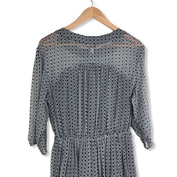 Joie Andora Silk 3/4 Sleeve Geo Print Mini Dress - Picture 8 of 16